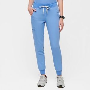 FIGS Zamora Jogger Scrub Pants Ceil Blue